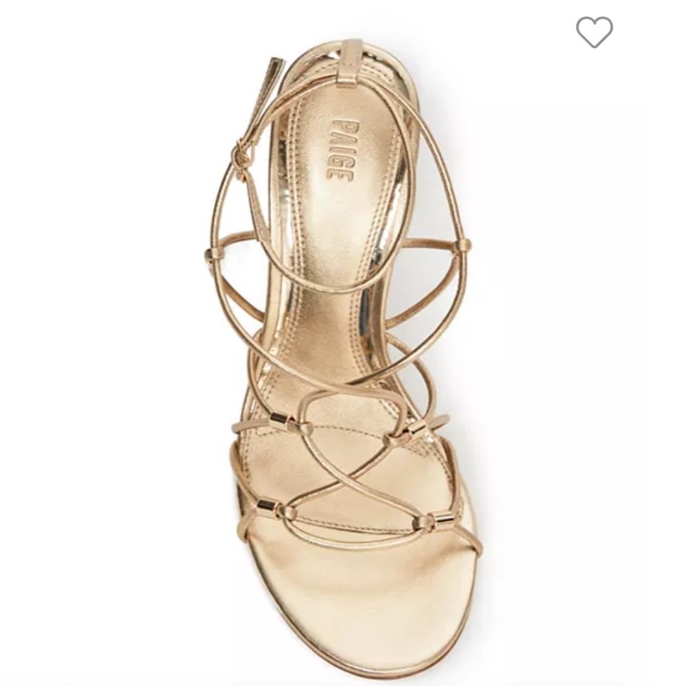 Paige varya wedge in size 7. Light Gold - Picture 4 of 10
